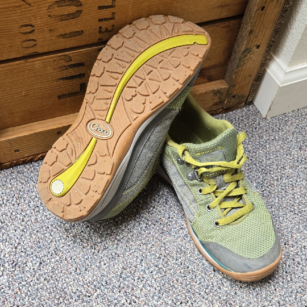 Chaco Women's Lime and Gray Sneakers